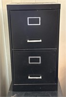 Black 2 door filing cabinet