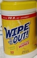 Tub 80ct Antibacterial Wipes Lemon Scent