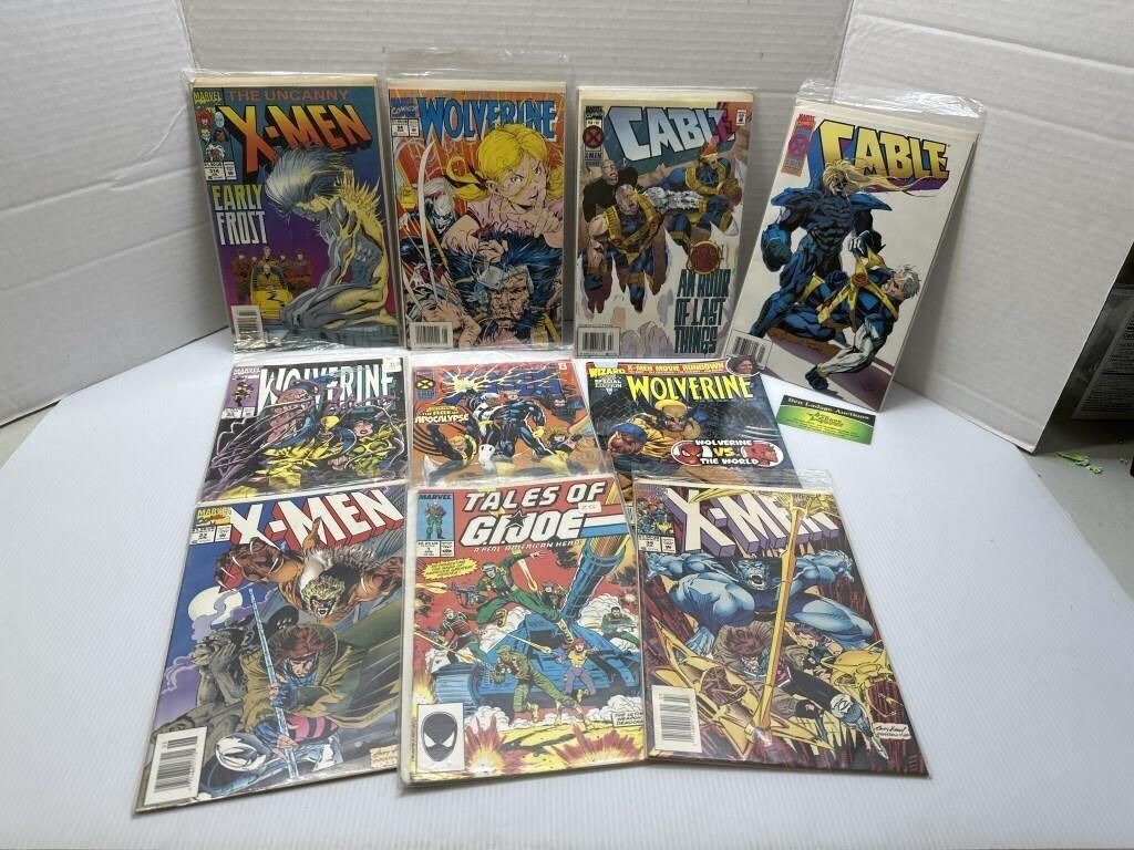 Marvel X-Men Comics & G.I. Joe Comic (10 In