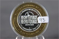 .999 Silver Poker Chip - New York, New York - Las