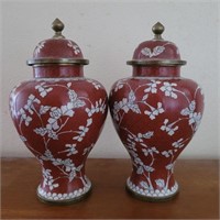 Handpainted vases