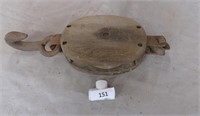 Large Wooden Pulley
