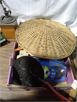 FITBIT, WOVEN BASKET, TOOLS, MISC