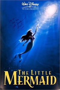 Jodi Benson Autograph Litle Mermaid Poster