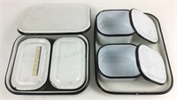 Vintage Graniteware Medical Trays Containers
