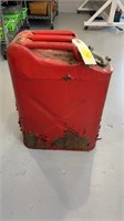 RED METAL JERRY CAN