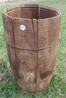 Wood nail keg.
