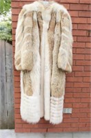 Stunning Full Length Combination FOX Coat