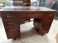 Desk with drawers - approx 44" wide x 22" deep x