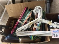 2 Boxes of Plastic Clothes Hangers