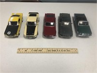 5 Die Cast Model Cars