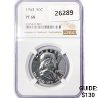 1963 Franklin Half Dollar NGC PF68