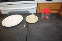 Platter, plate, jar