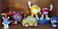Lot Of 5 Various M&M Dispensers/Collectibles