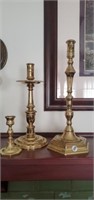 Taller brass candlesticks