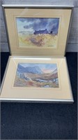 2 Framed Prints 10" Wide X 8" High Including Frame