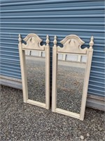 Pair of 1/4" Glass Mirrors 57x20"