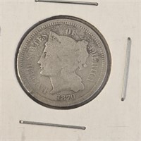 1870 3 Cent Nickel