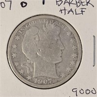 1907 Barber Half Dollar