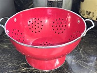Large Red Strainer