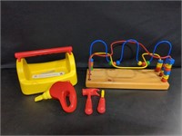 little tykes tool box, Educo beaded toy