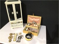 (2) Jewelry Boxes & Jewelry Lot