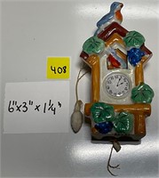 Vtg Japan Clock Ceramic