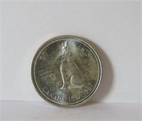 1967 CANADIAN 50 CENTS SILVER COIN