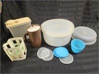Variety of Vintage Tupperware with lids