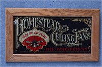 HOMESTEAD CEILING FANS Advertising Wall Sign