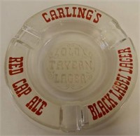 CARLING'S BLACK LABEL LAGER BEER GLASS ASHTRAY