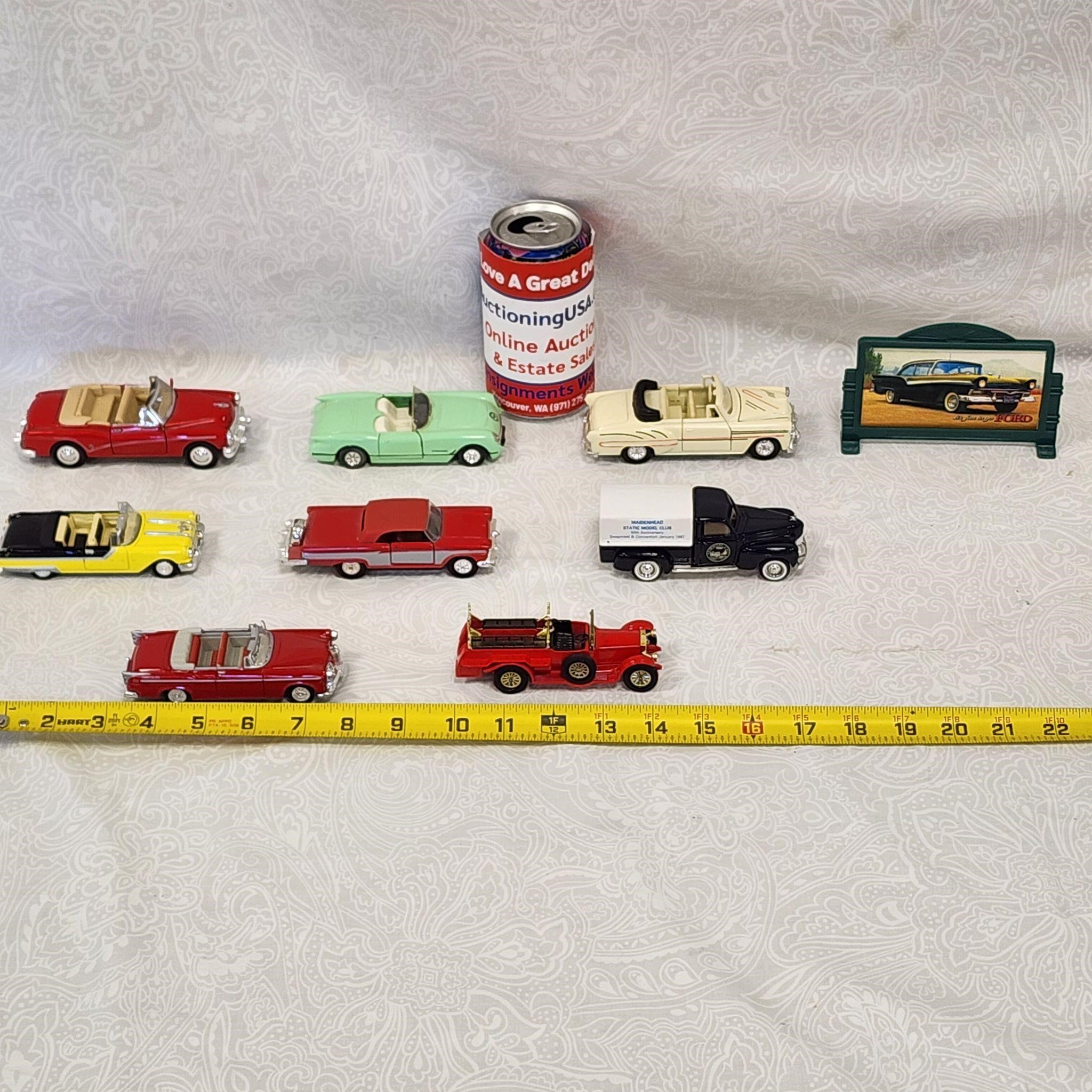 8 Vintage Classic Cars 1990's Lesney Solido Welly