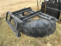 New Skidsteer mount tire scrapper - 7'