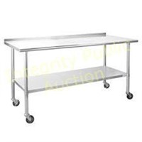 Hally HSW-2472SB Stainless Steel Table for Prep &