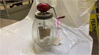 1940 Dazey Red Ball Glass Butter Churn #8