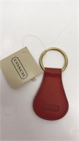 Nwt Coach Authentic  Keychain Brown Leather