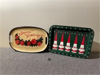 Vintage Christmas Trays