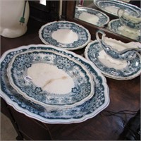 7PC OF JOHNSON BROS "PEKIN" DISHES -AS IS