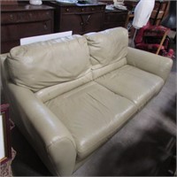 LEATHER SOFA - SOME DAMAGE