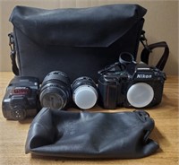 Nikon N90 Camera 35mm & Lenses + Flash