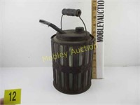 ANTIQUE KEROSENE CONTAINER-NO SHIPPING  (GIBBS)