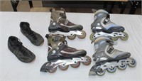 Assorted Roller Blades, Wrestling Shoes