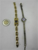 2 montres vintages pour femme dont ESQ et Elise