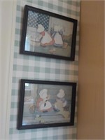 2 Bonnet girl prints