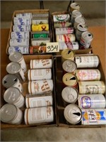 8 Flats Of Mostly 12 oz. Pull Tab Beer Cans -