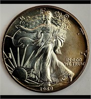 1997 & 1989 American Silver Dollar, 1989 Seems Bri