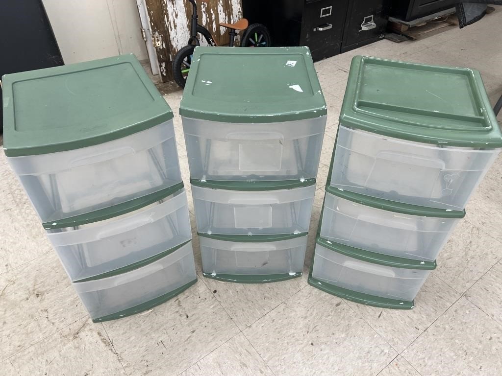 3 Sterilite Storage Containers