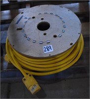 Yellow Extension Cord on Spool, Loc: C