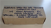 1991 92 OPC Hockey Complete Set