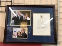 President George Bush Framed  Inauguration